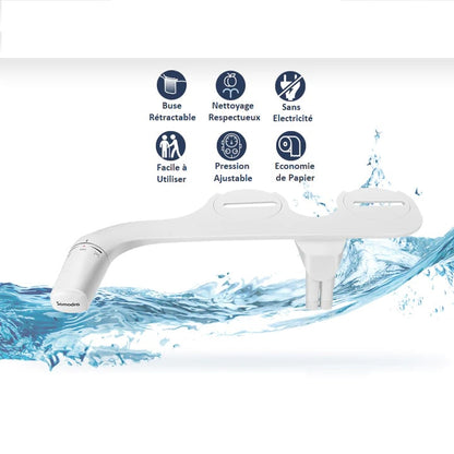 Ultra-slim adjustable toilet seat holder - FRESH™