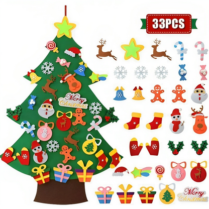 Sapin Montessori et les 33 pièces de décoration pour des fêtes créatives et éducatives