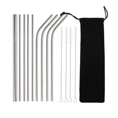 Ensemble de pailles en acier inoxydable Straw +™ dans différentes couleurs