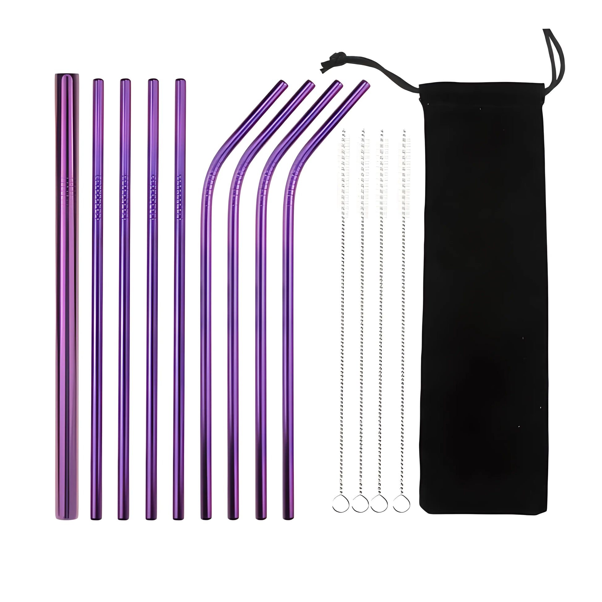 Ensemble de pailles en acier inoxydable Straw +™ dans différentes couleurs