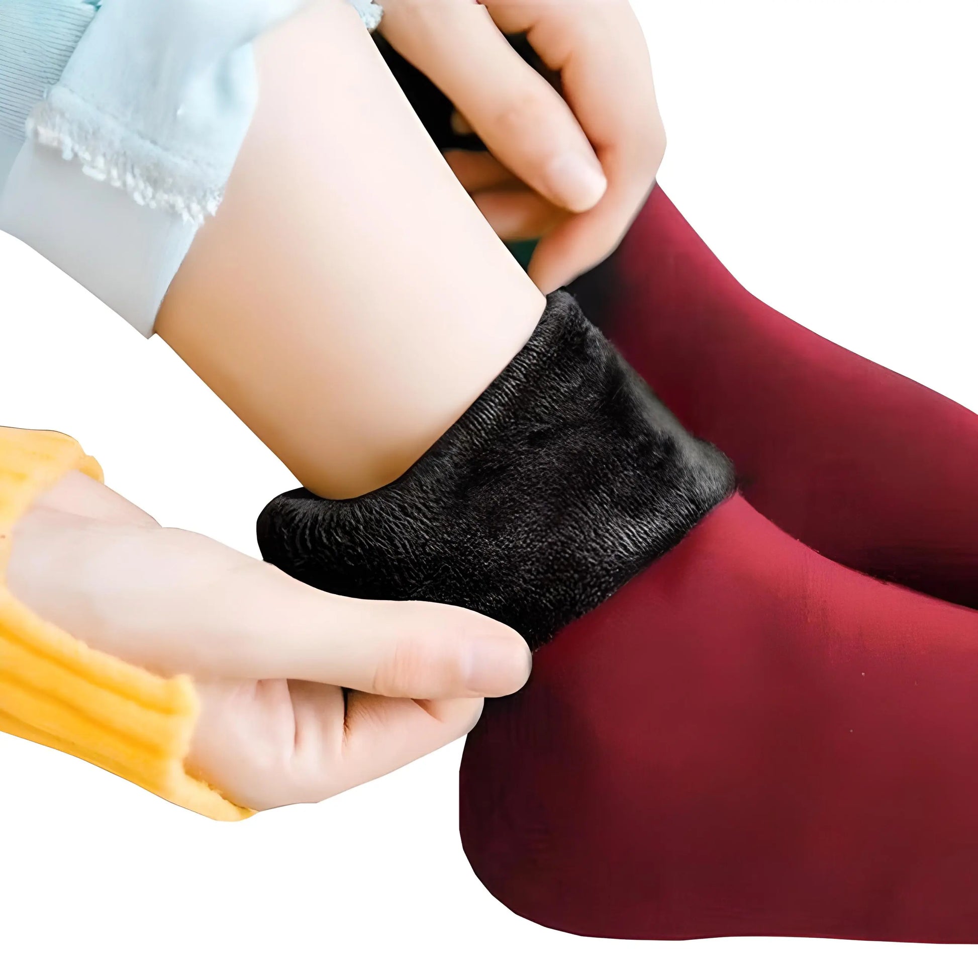 Chaussettes épaisses thermiques - Vue générale Rouge