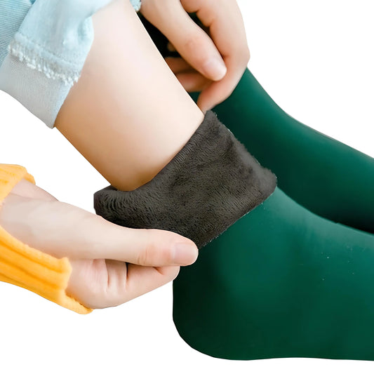 Chaussettes épaisses thermiques - Vue générale Vert