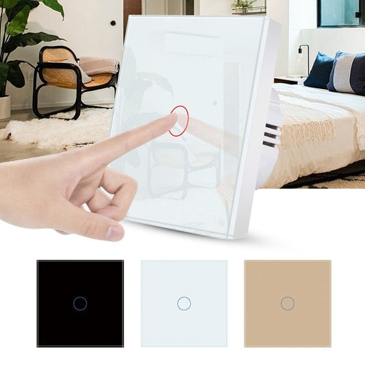 Glass wall-mounted touch switch - GlassCapacitor™